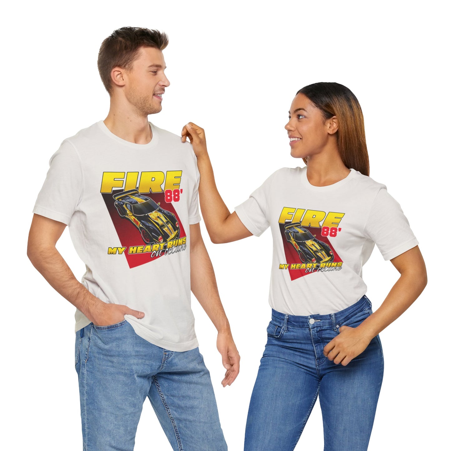 My Heart Runs On Octane Unisex Jersey Short Sleeve Tee