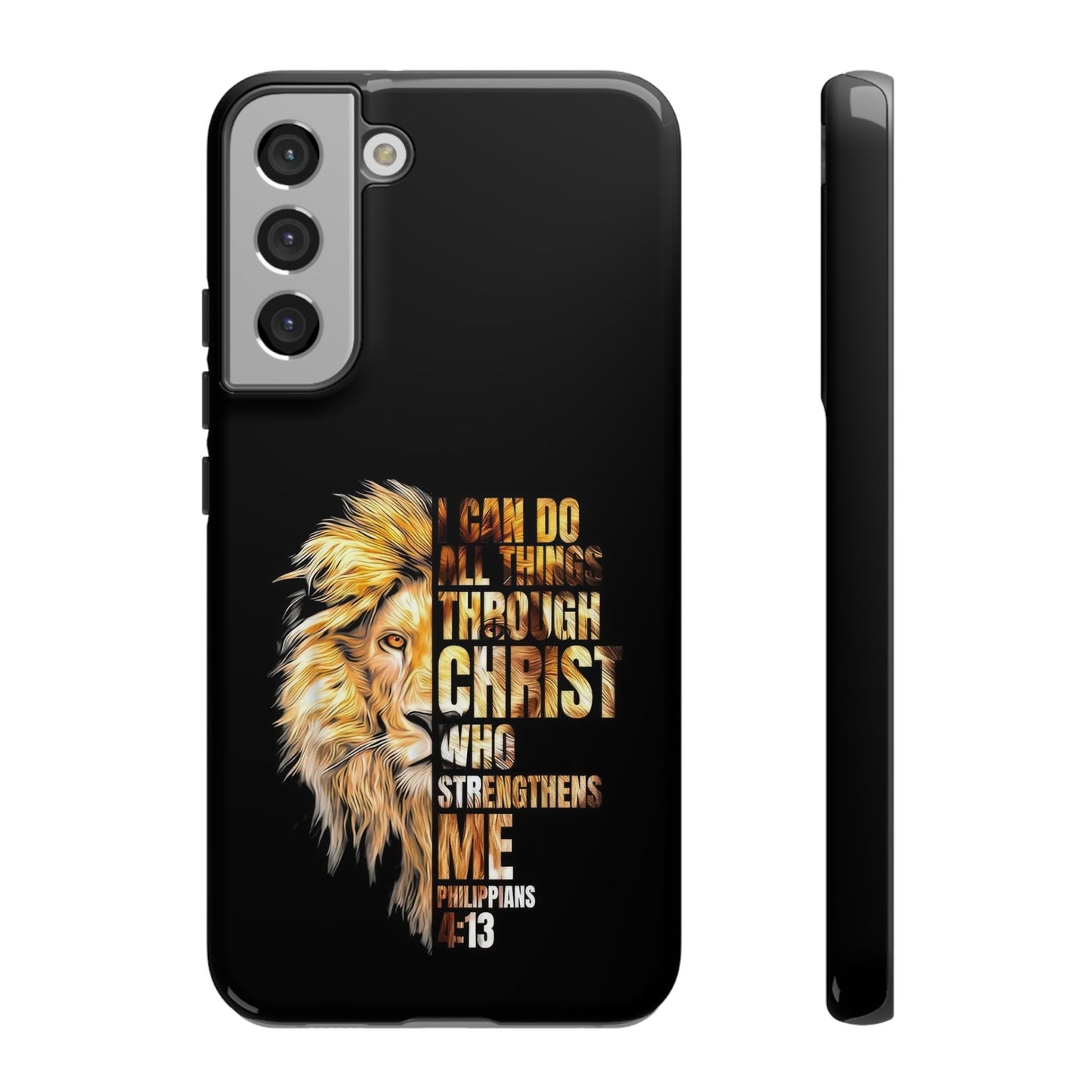 Inspirational Lion  Samsung Phone Case, Strength & Faith, Christian Accessories