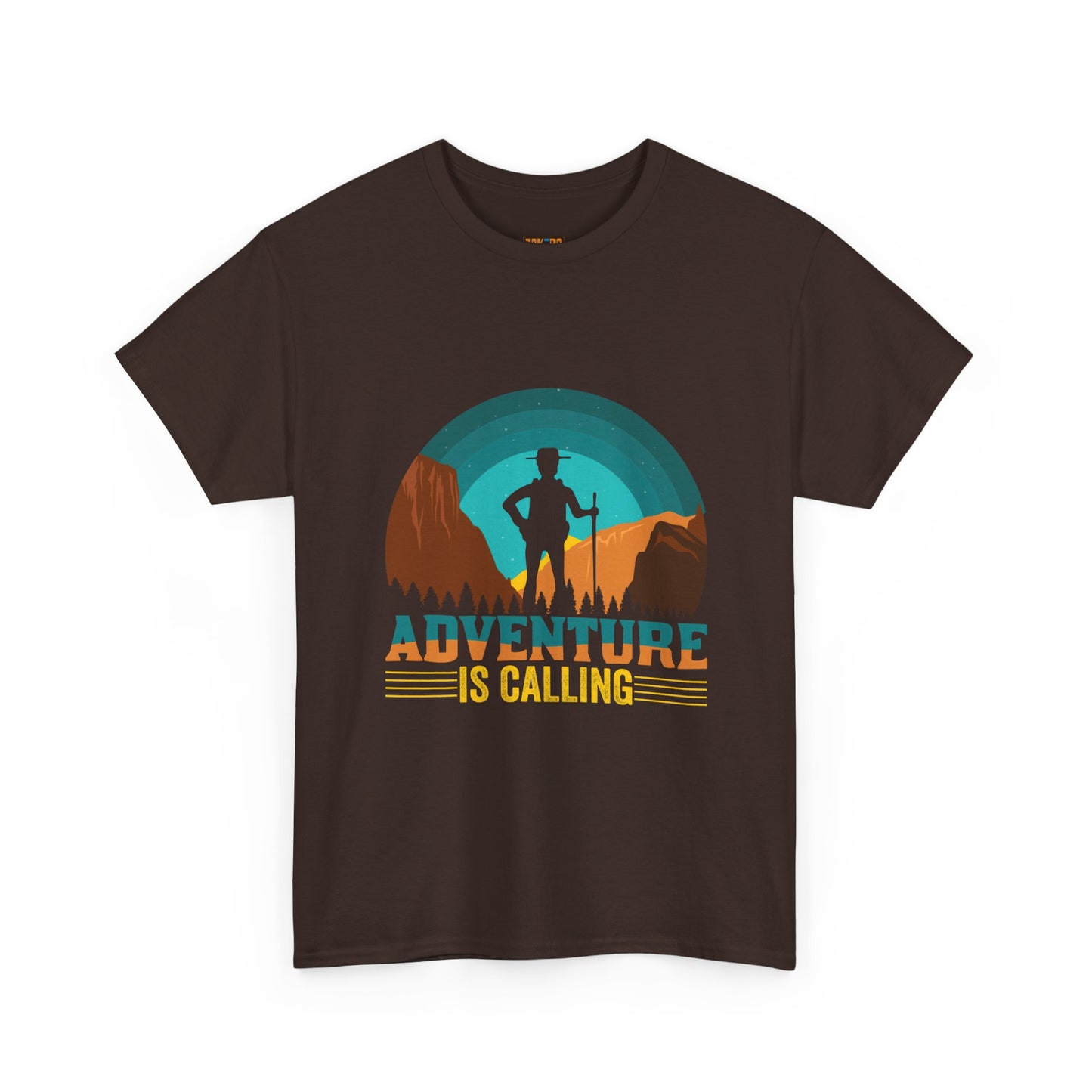 Adventure Is Calling Unisex Heavy Cotton Tee - Perfect for Outdoorsy Souls