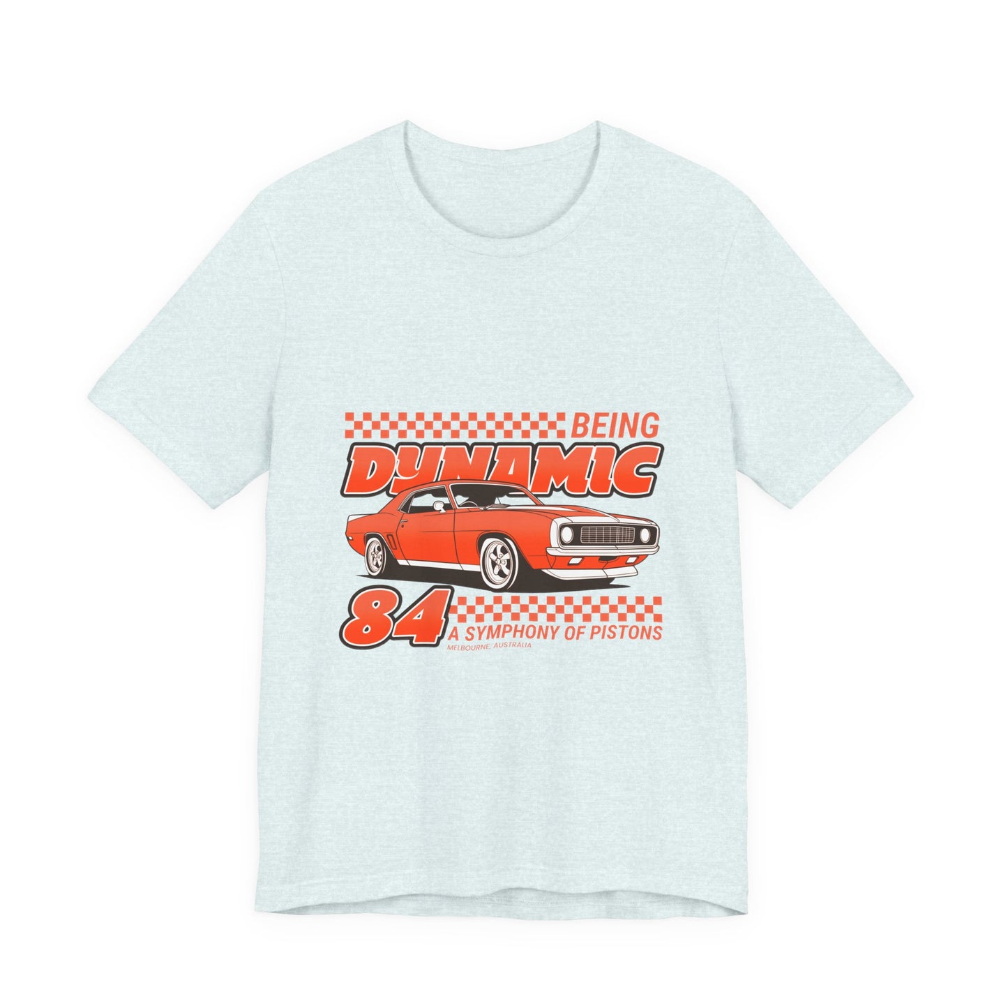 Camiseta de manga corta unisex de Being Dynamic A Simphony Of Pistons 