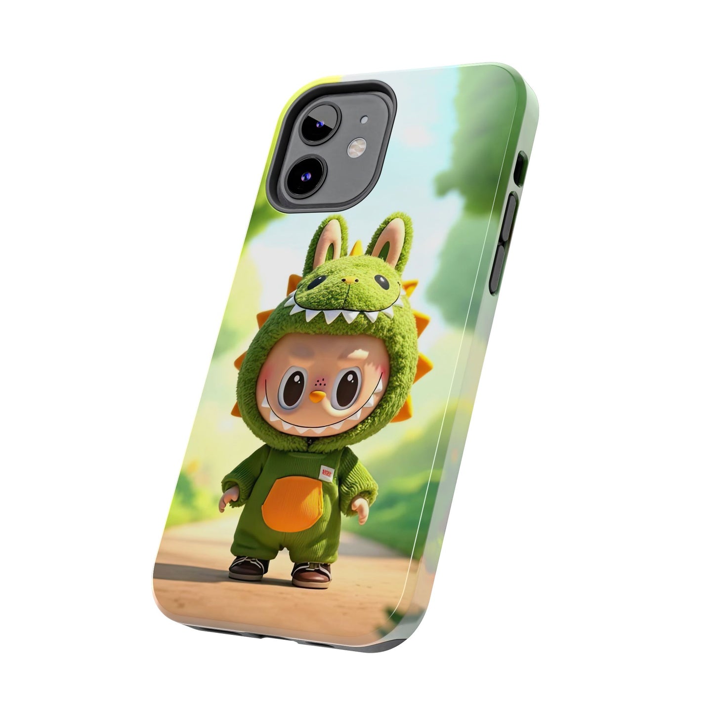 The Monsters Tough Case for iPhone Models – Playful Dinosaur Design, Dual Layer Protective Cover, Fun Mobile Accessory
