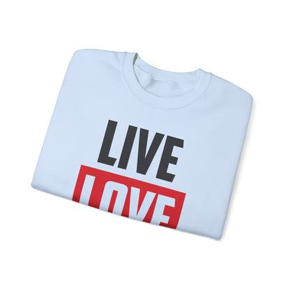 Live Love Texas Crewneck Sweatshirt – Cozy Unisex Pullover for Texas Lovers