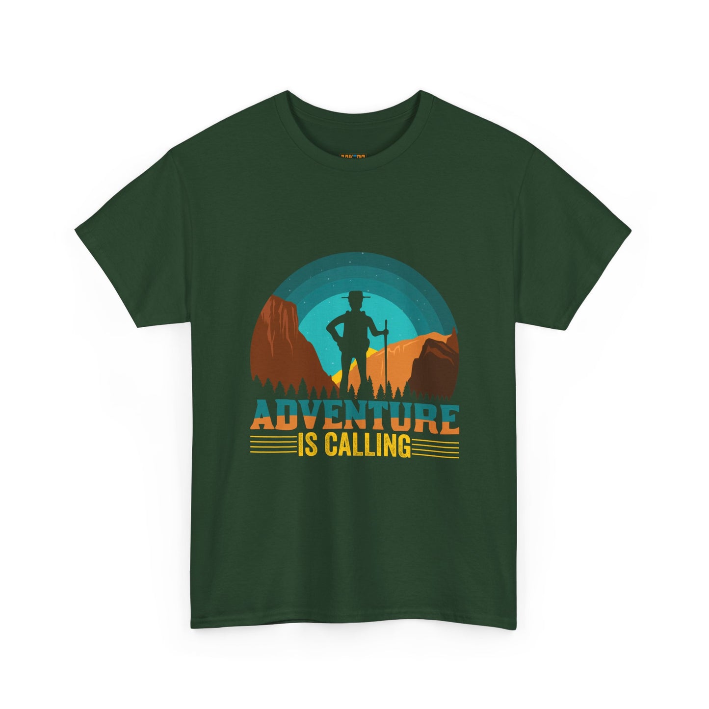 Adventure Is Calling Unisex Heavy Cotton Tee - Perfect for Outdoorsy Souls