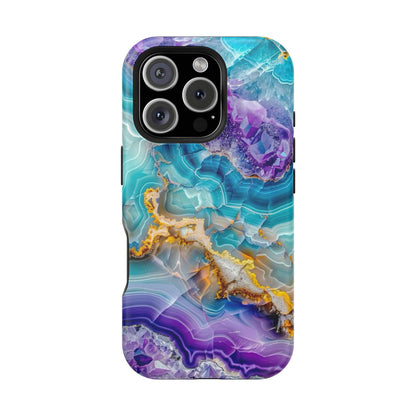 Blue Agate Magnetic Phone Case