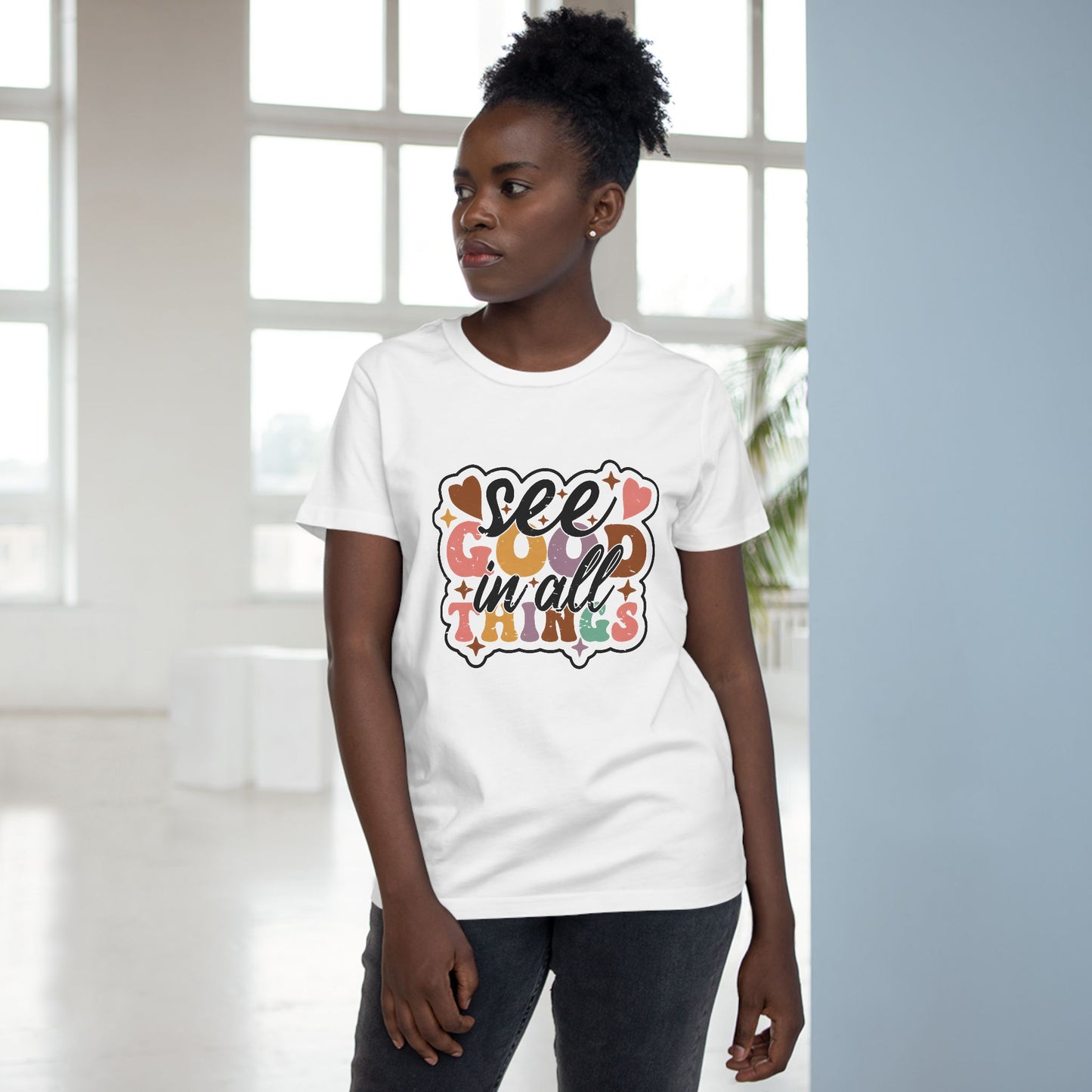 Inspirational Women's Maple Tee - "See Good in All Things" - Casual, Uplifting Apparel