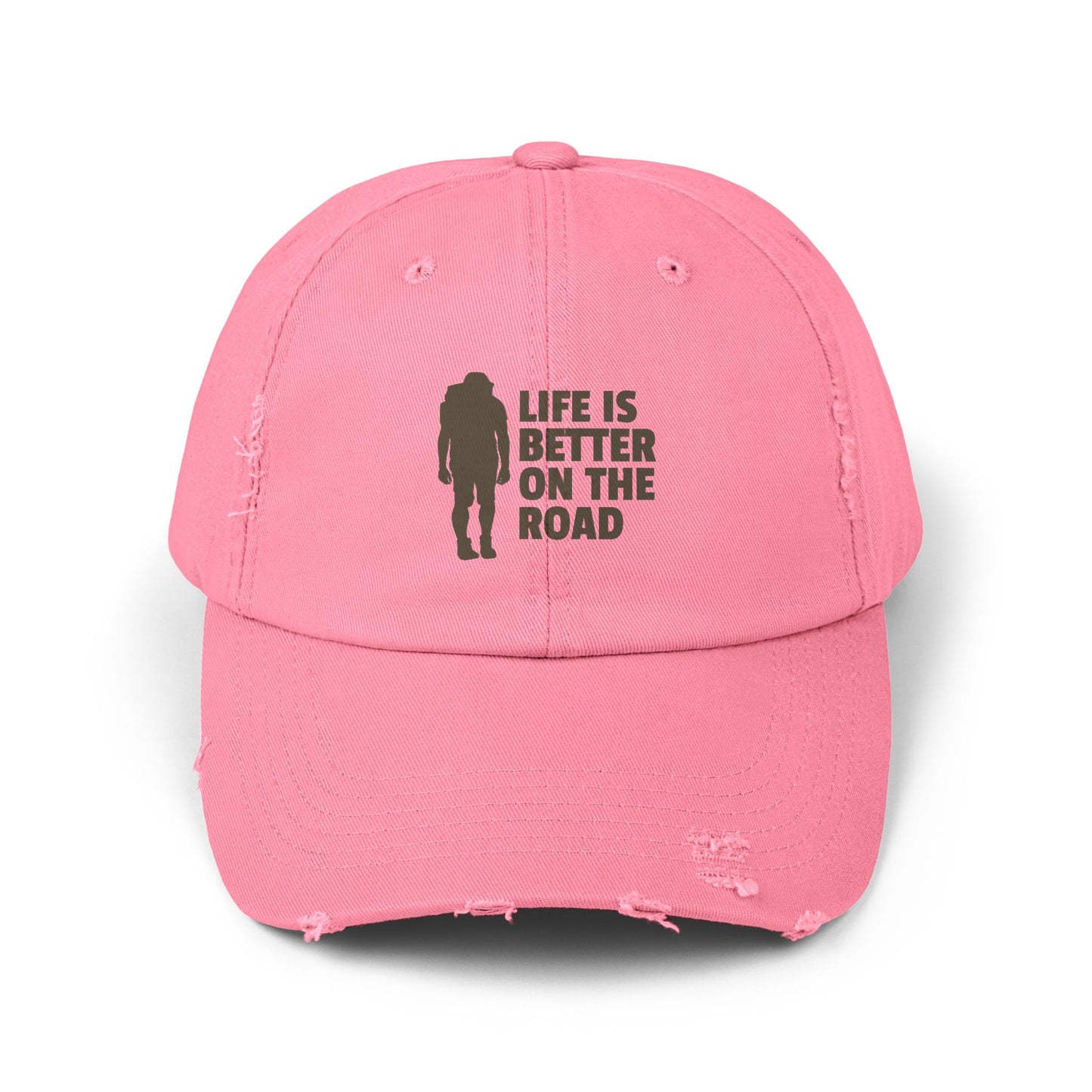 Life Is Better On The Road Unisex Distressed Cap