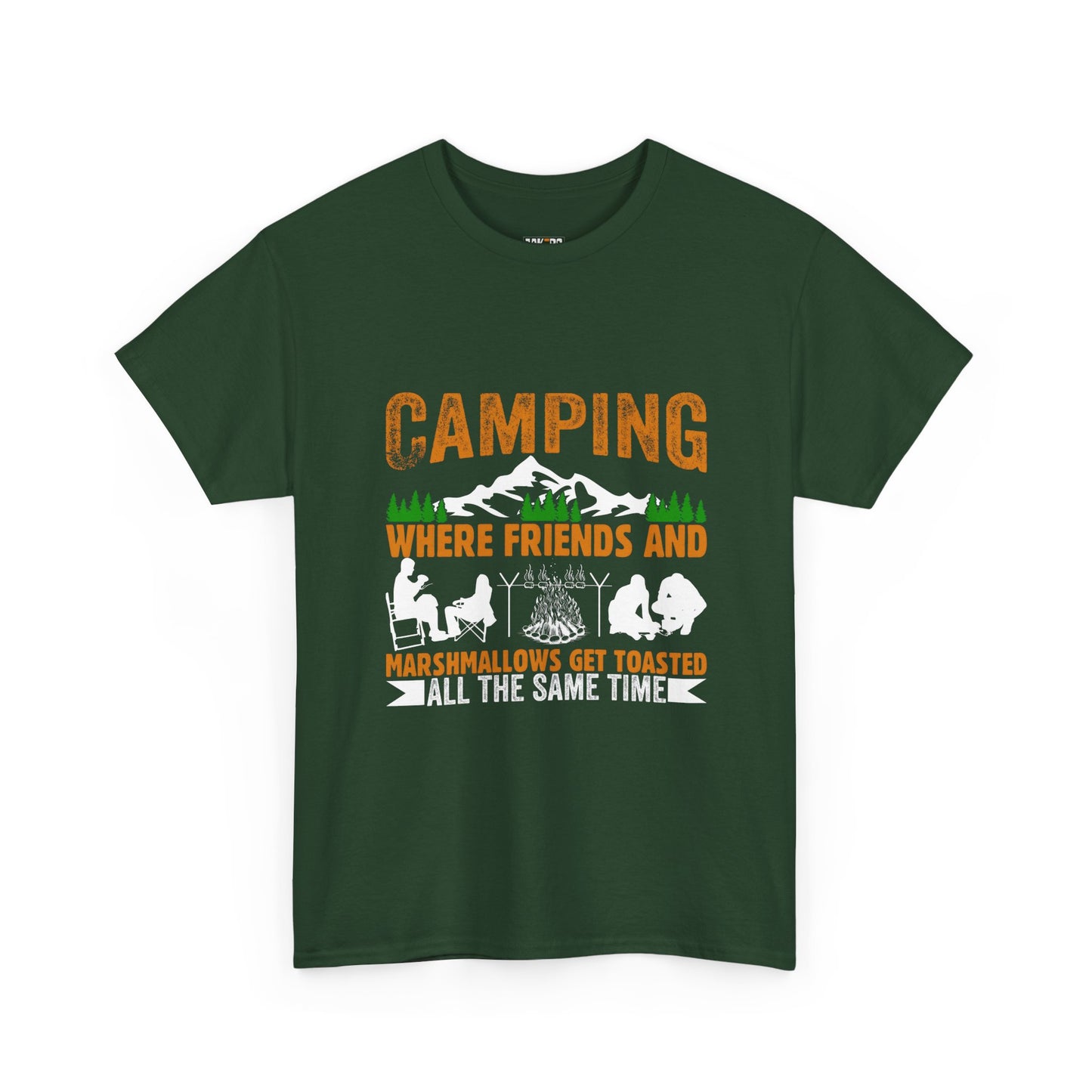 Camping Friends Unisex Heavy Cotton Tee - Perfect for Outdoor Adventures