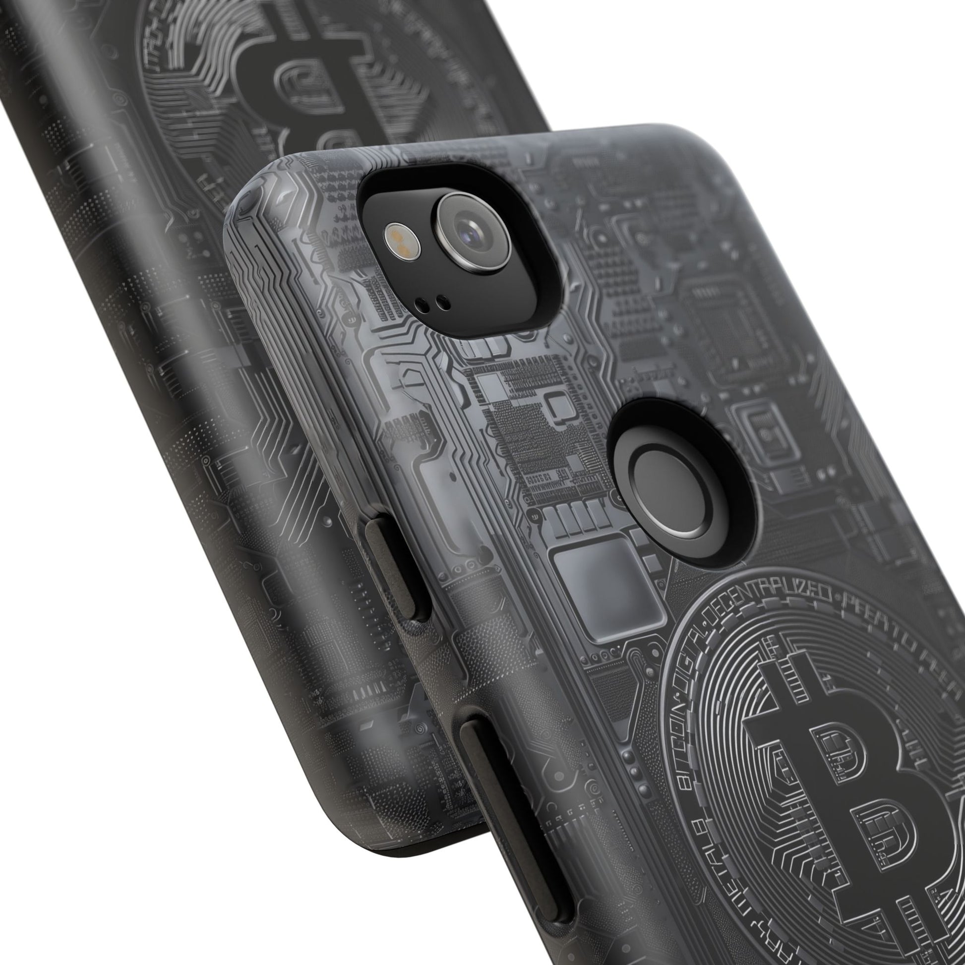 Bitcoin Google Pixel Tough Phone Case, Cryptocurrency Protection Cover