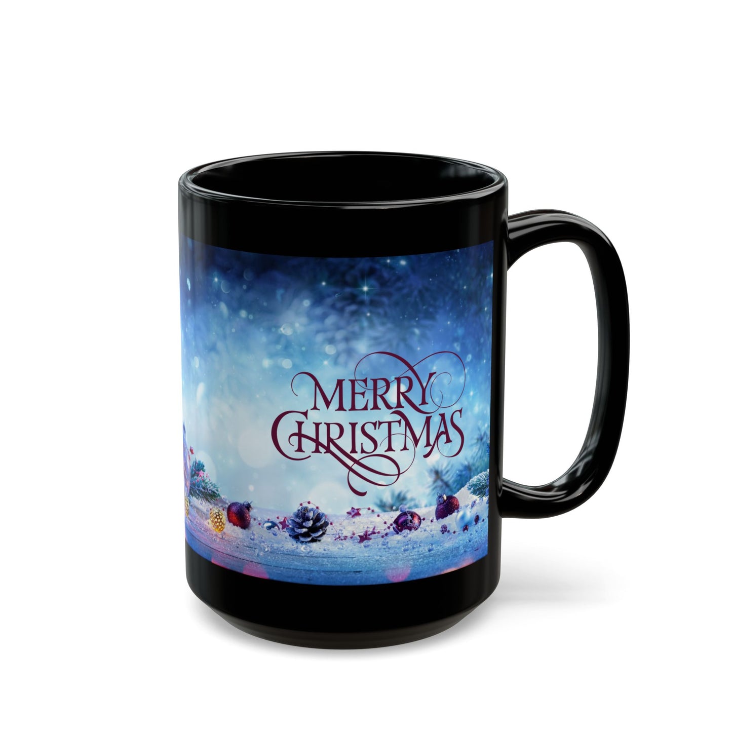 Silent Night Black Mug - 11oz, 15oz