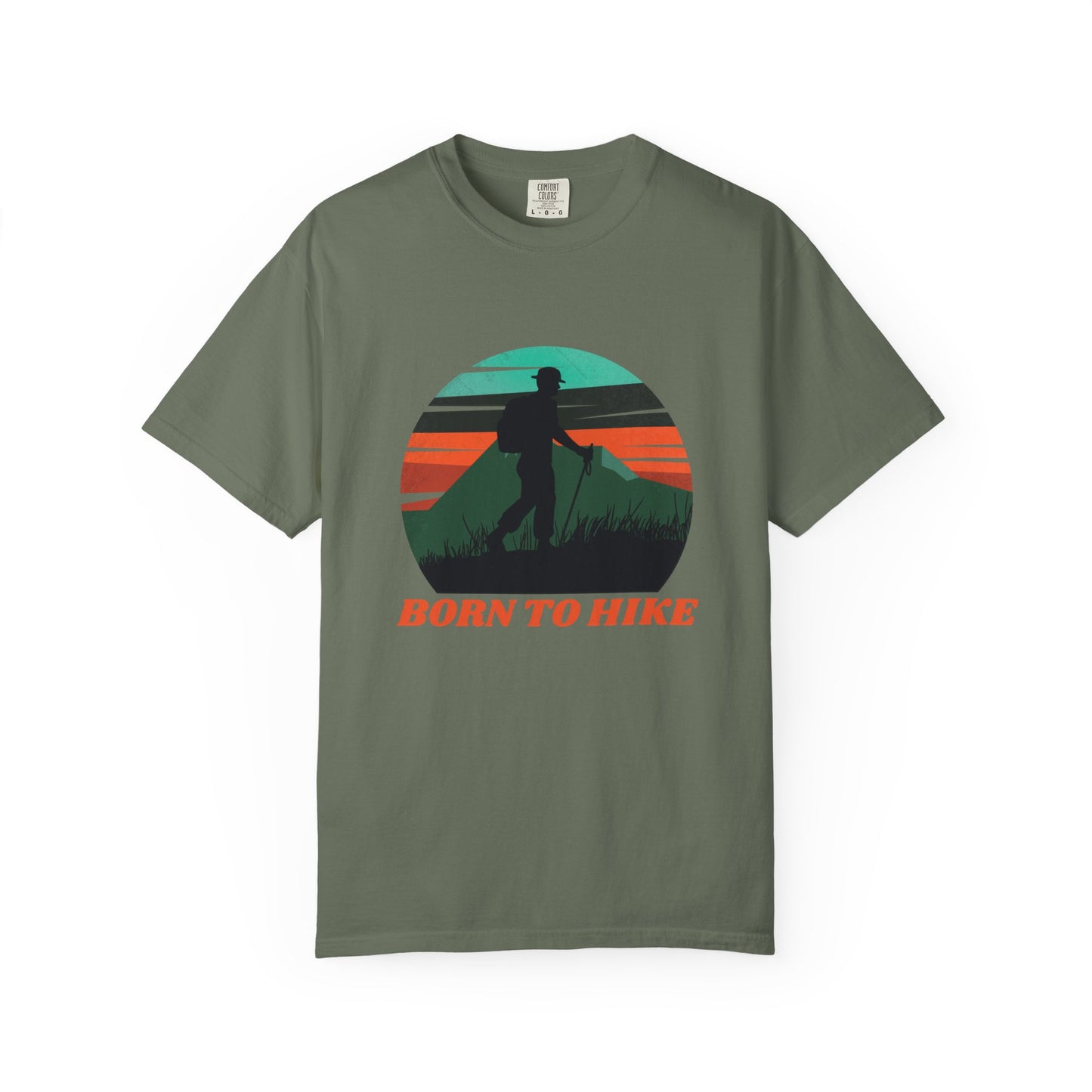 Camiseta unisex teñida Born To Hike