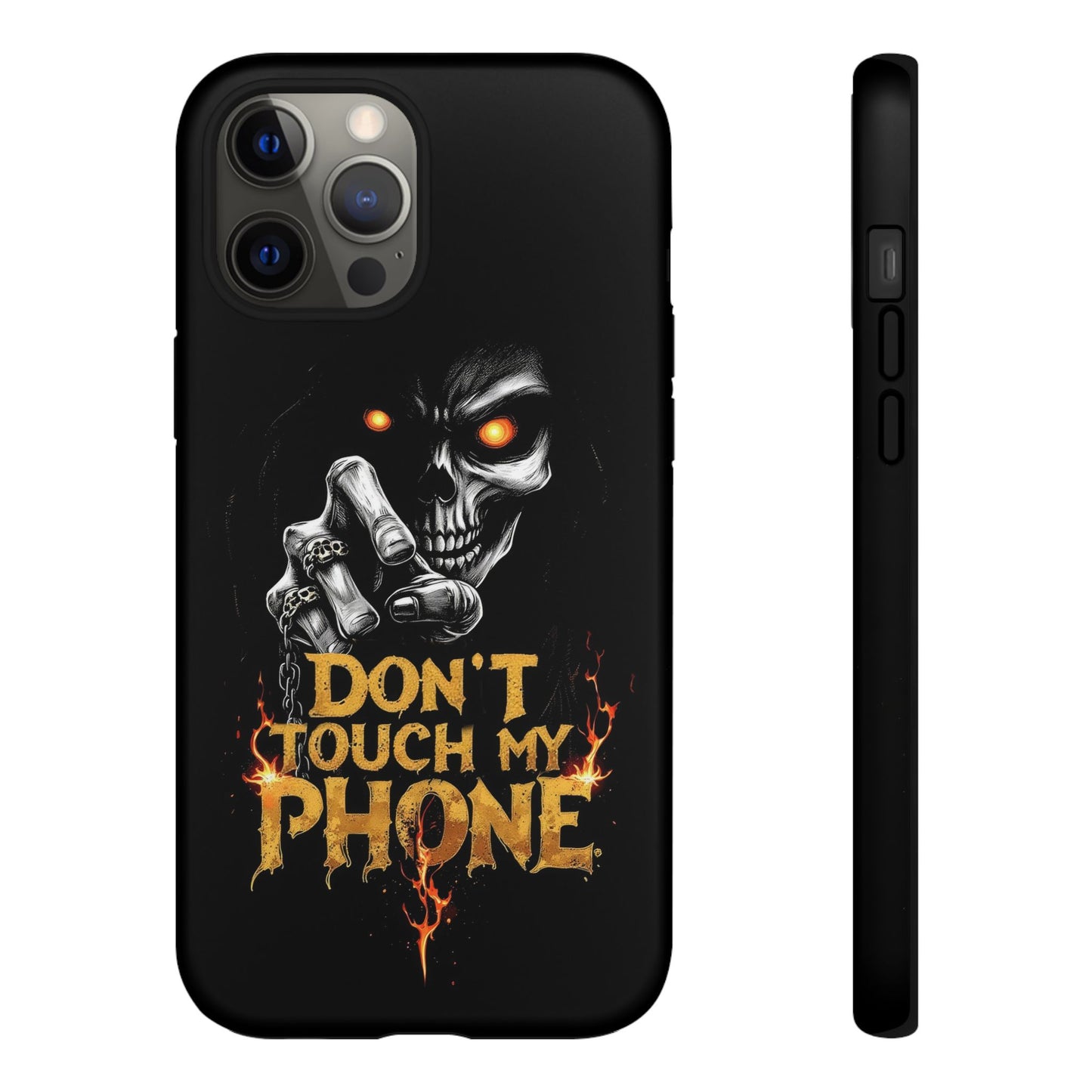 Skull iPhone Tough Cases, Don't Touch My Phone