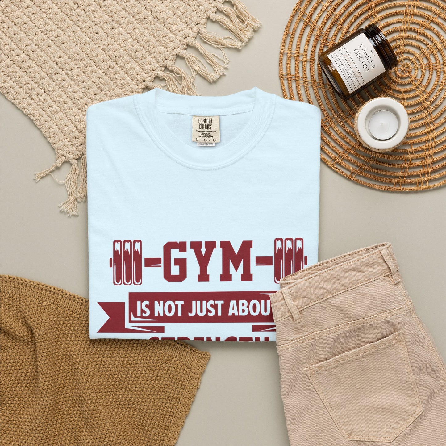 Unisex Gym Strength T-Shirt - "Gym is Not Just About Strength, The Mind Must Be Strong"