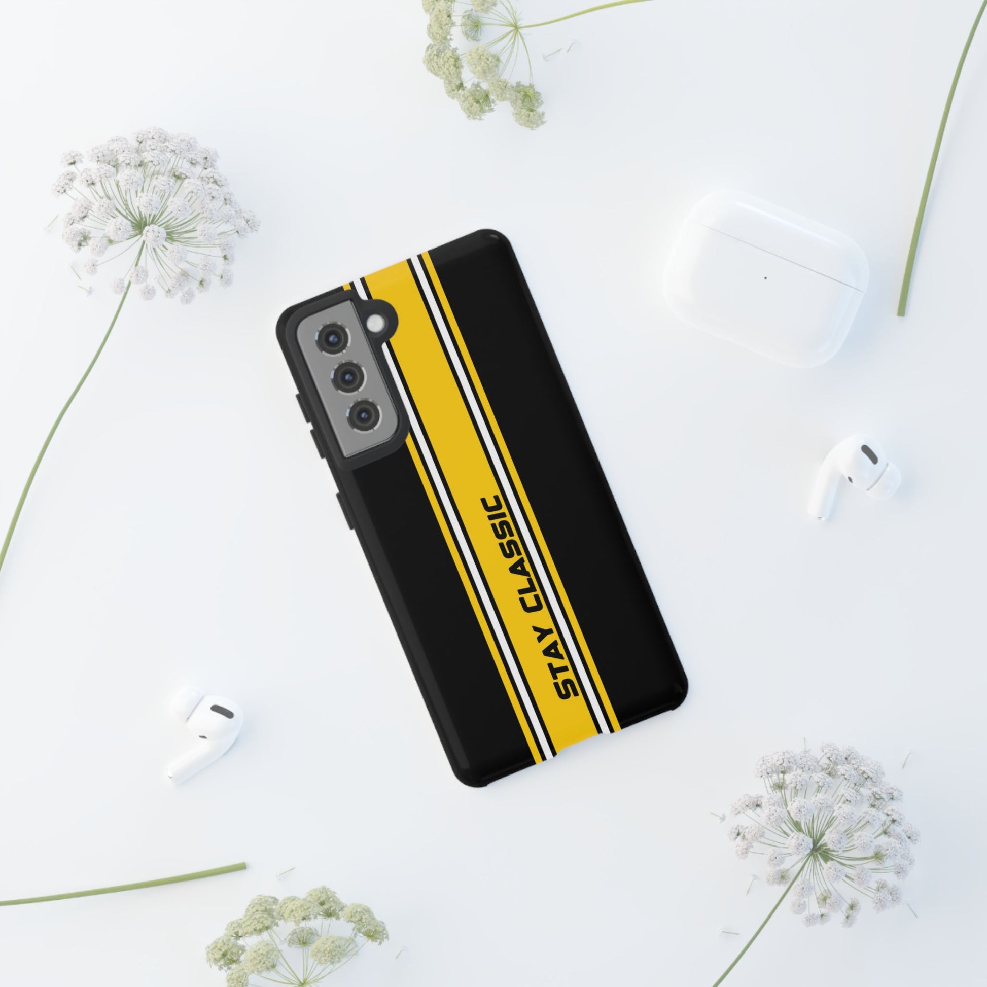 Stay Classic Tough Case – Minimalist Racing Design
