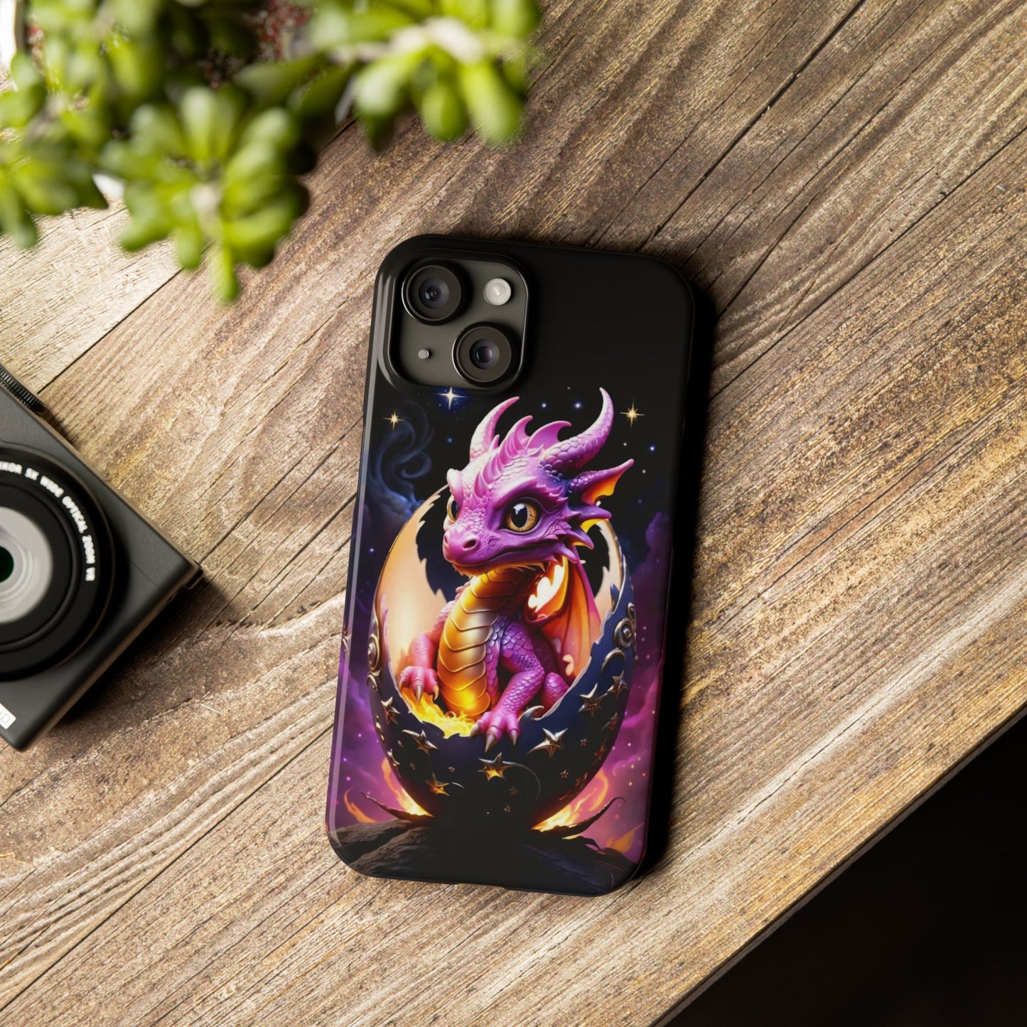 Fantasy Baby Dragon Slim Phone Case, Gift for Dragon Lovers