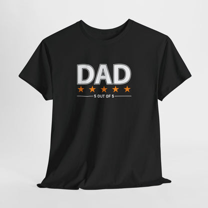 Father's Day Unisex Tee - 5 Stars Dad T-shirt