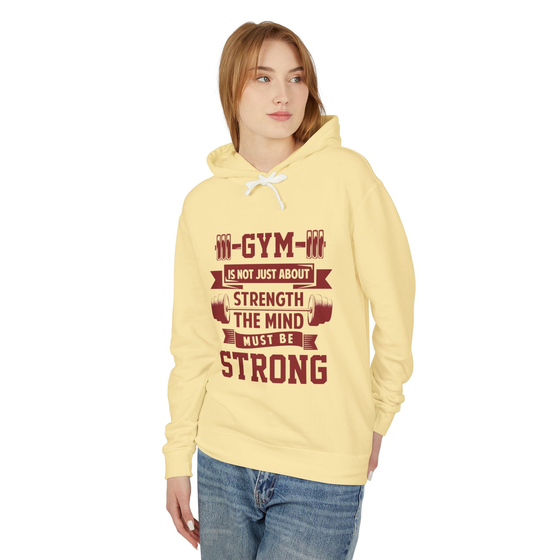Gym Motivation Unisex Lightweight Hooded Sweatshirt