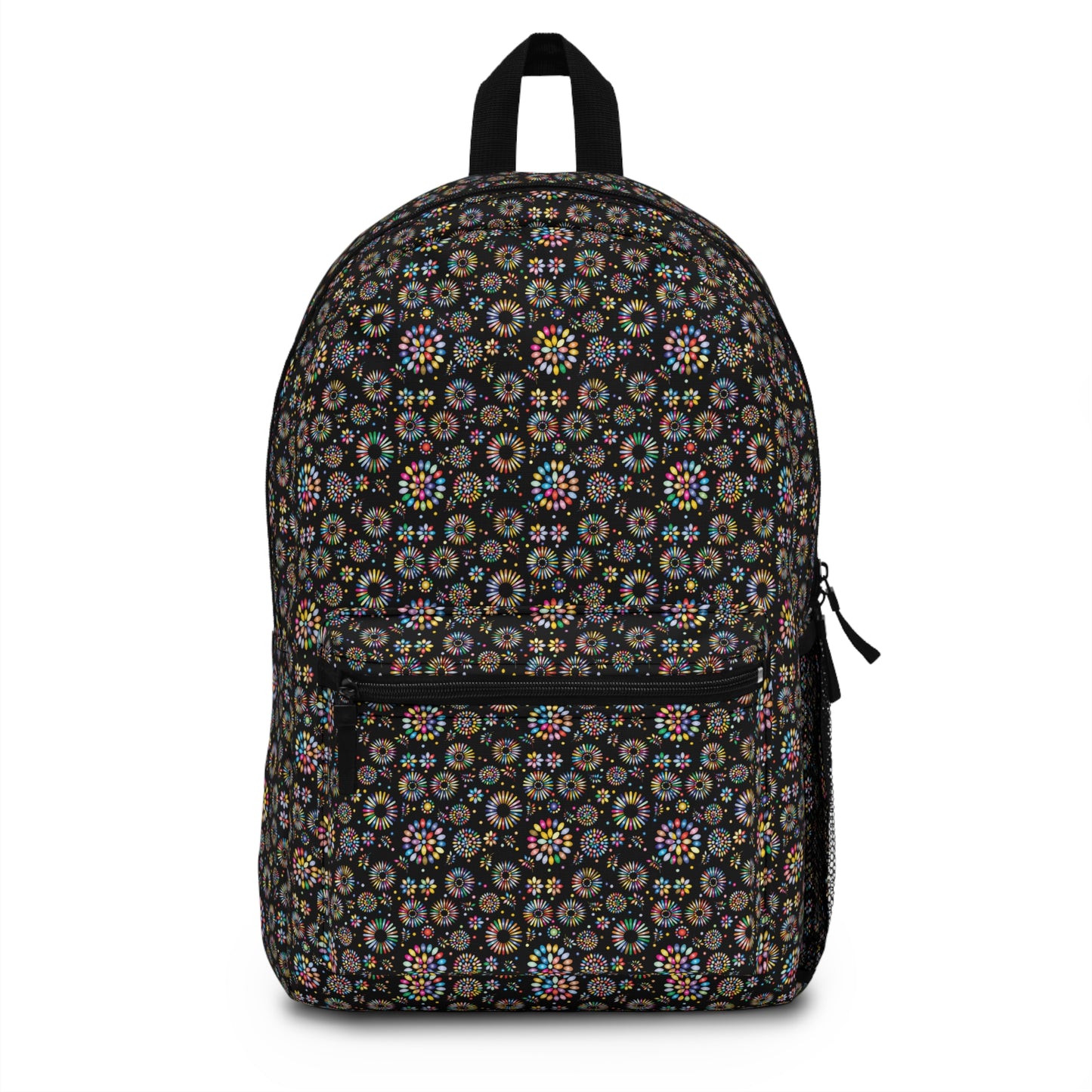 Vibrant Vibes: Happy Color Backpack / Black