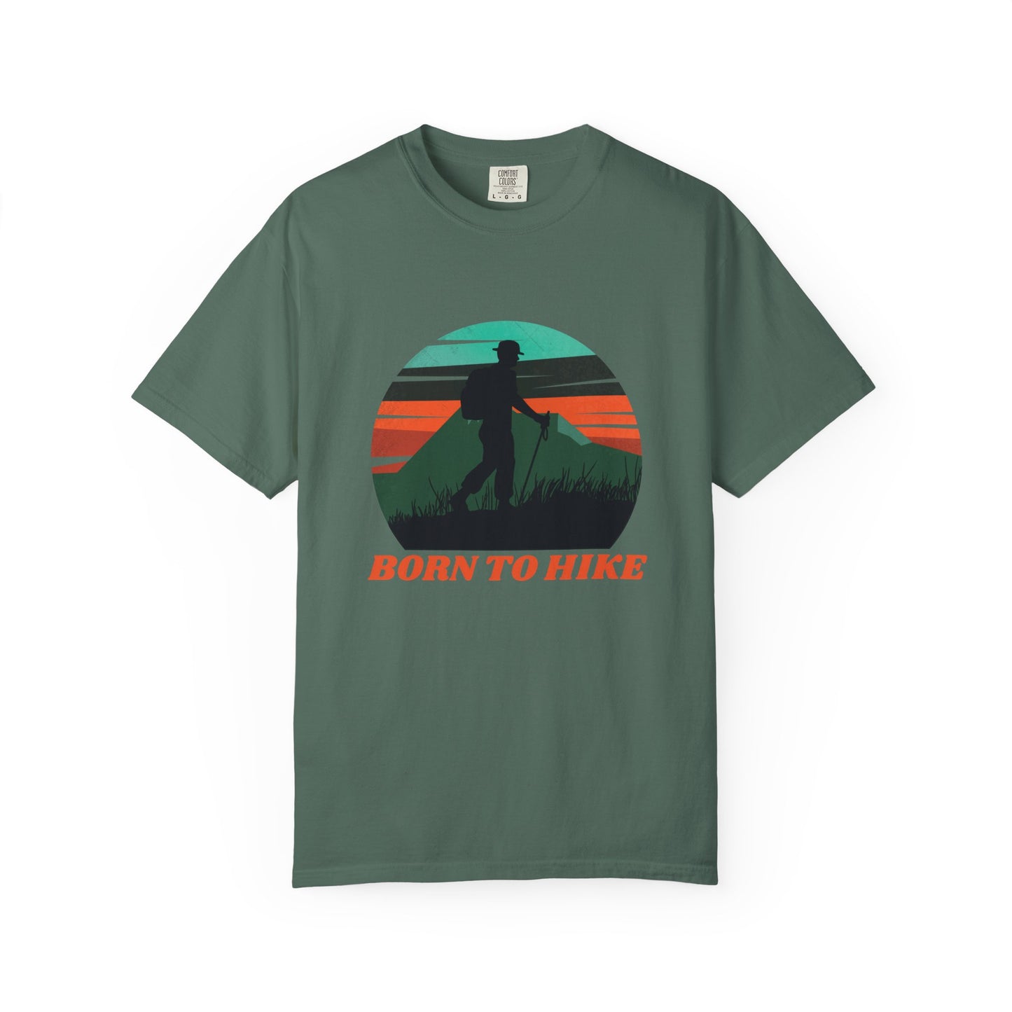 Camiseta unisex teñida Born To Hike