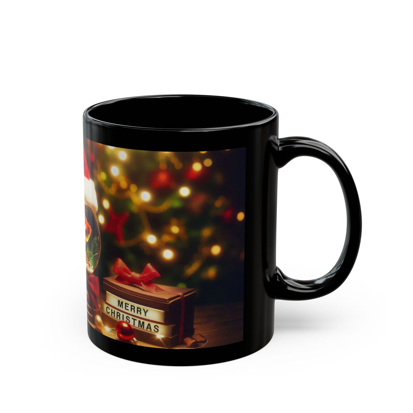 Merry Fin-tastic Black Mug - 11oz, 15oz