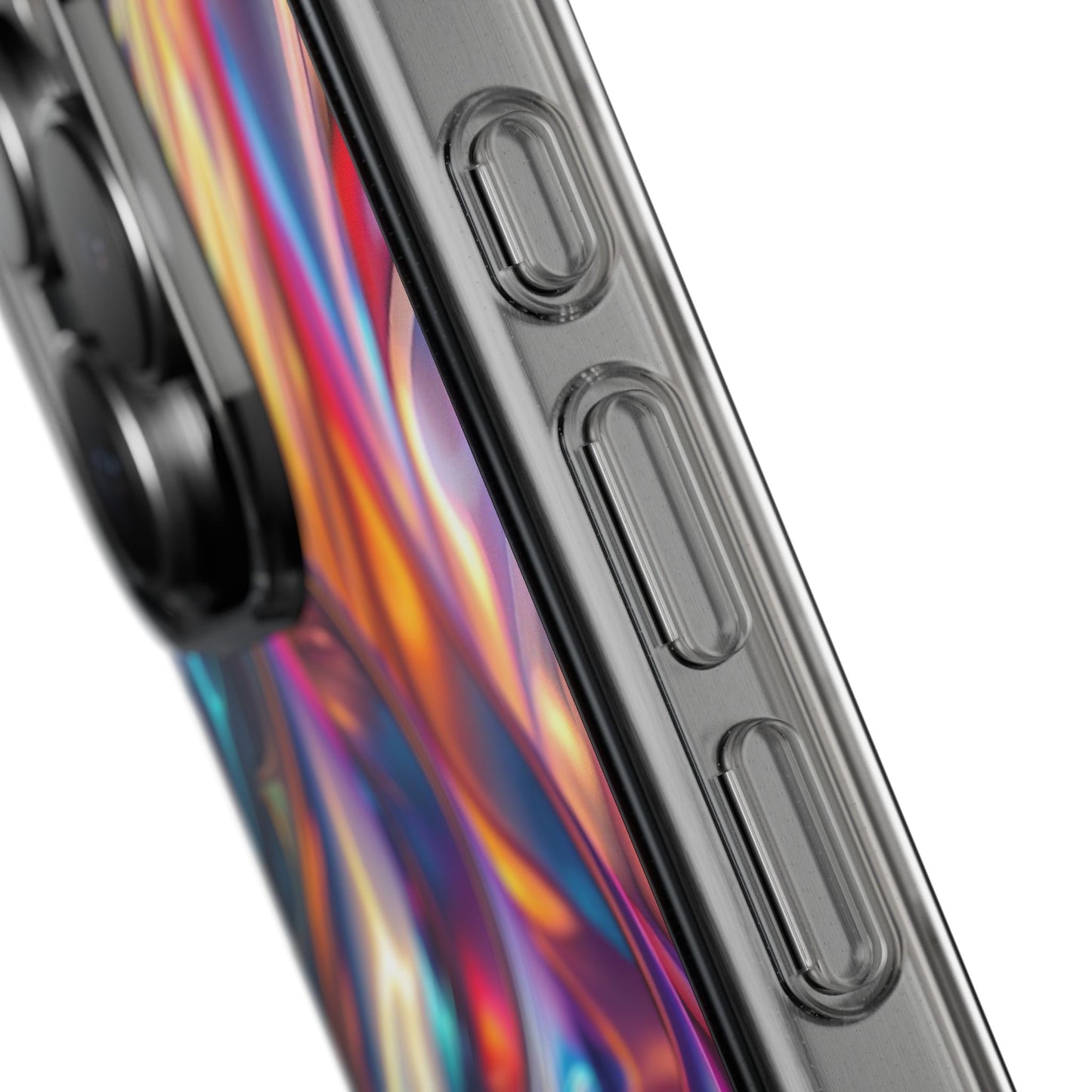 Colorful Clear Case for iPhone – Abstract Art Design