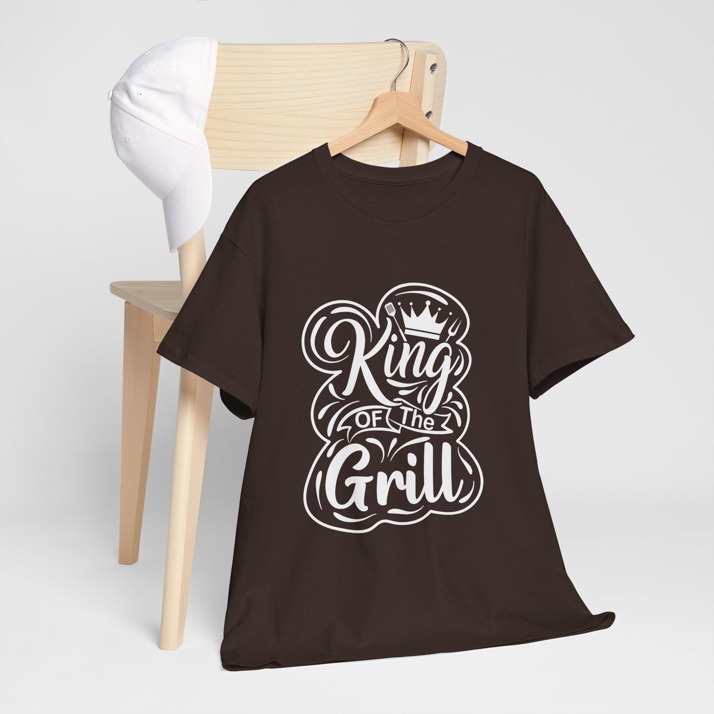 King of the Grill Heavy Cotton Tee - Perfect Gift for BBQ Lovers