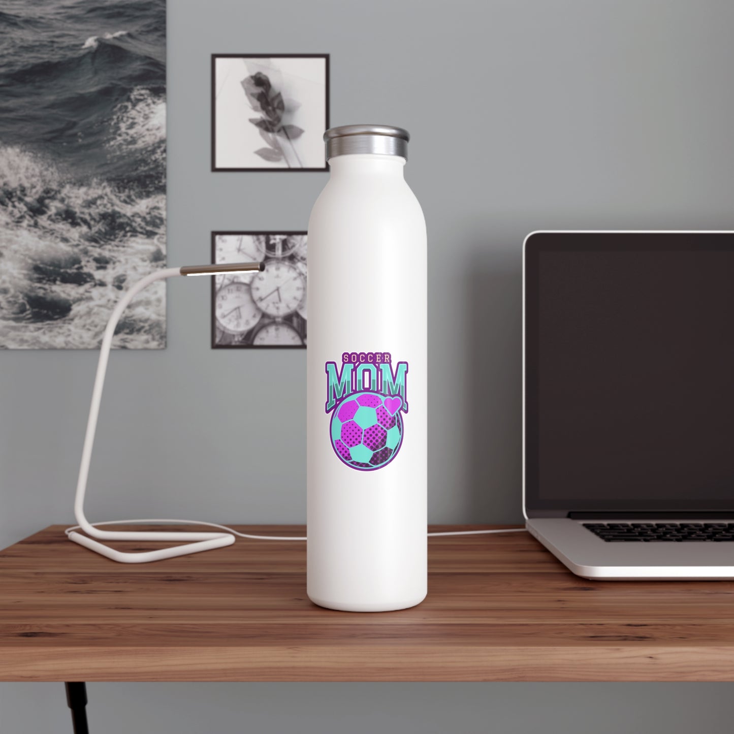 Soccer Mom Slim Water Bottle