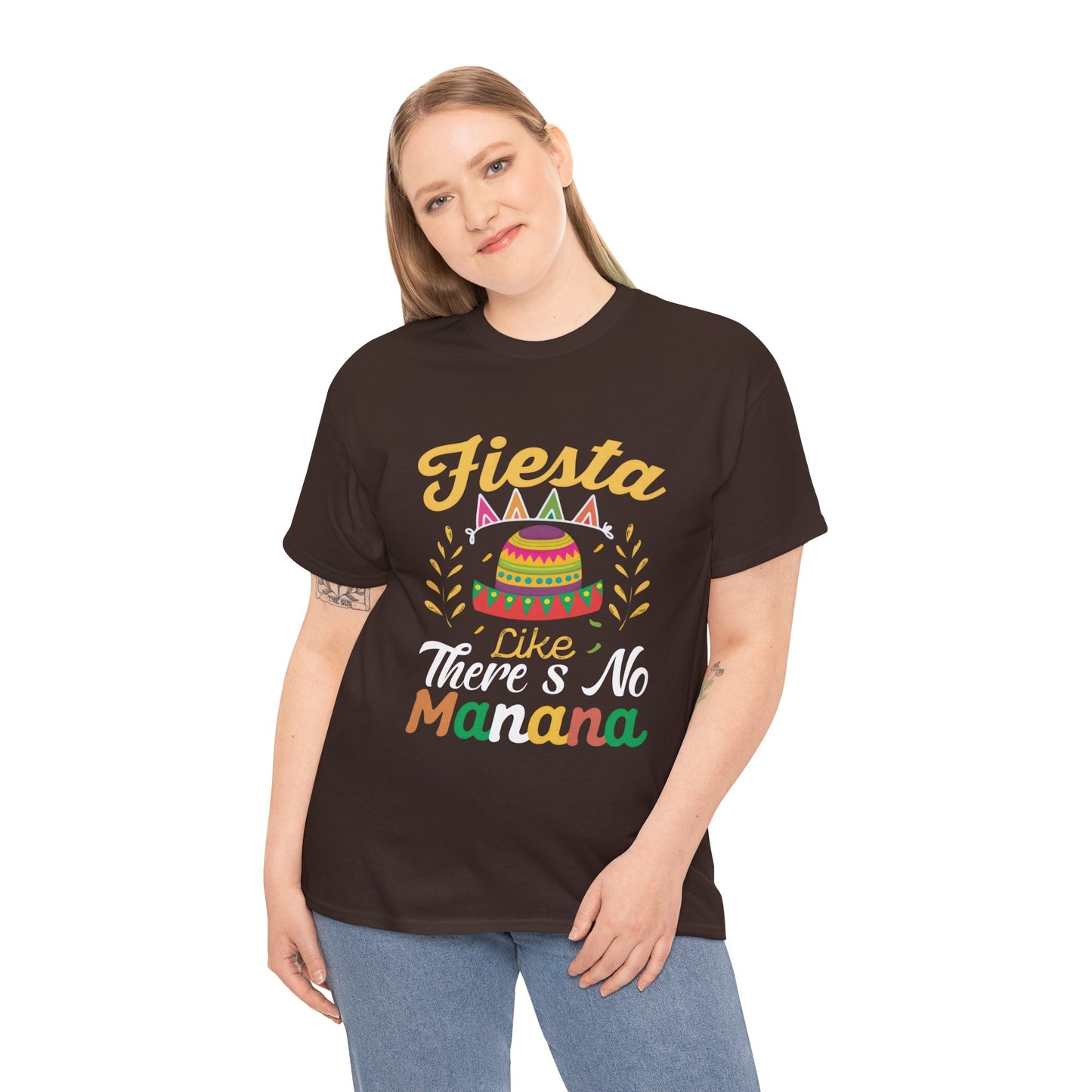 Fiesta Unisex Heavy Cotton Tee - Celebrate Like There's No Mañana