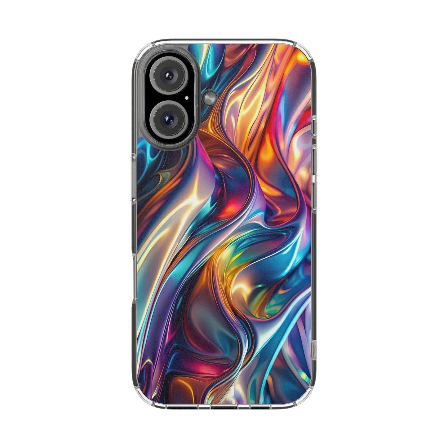 Colorful Clear Case for iPhone – Abstract Art Design