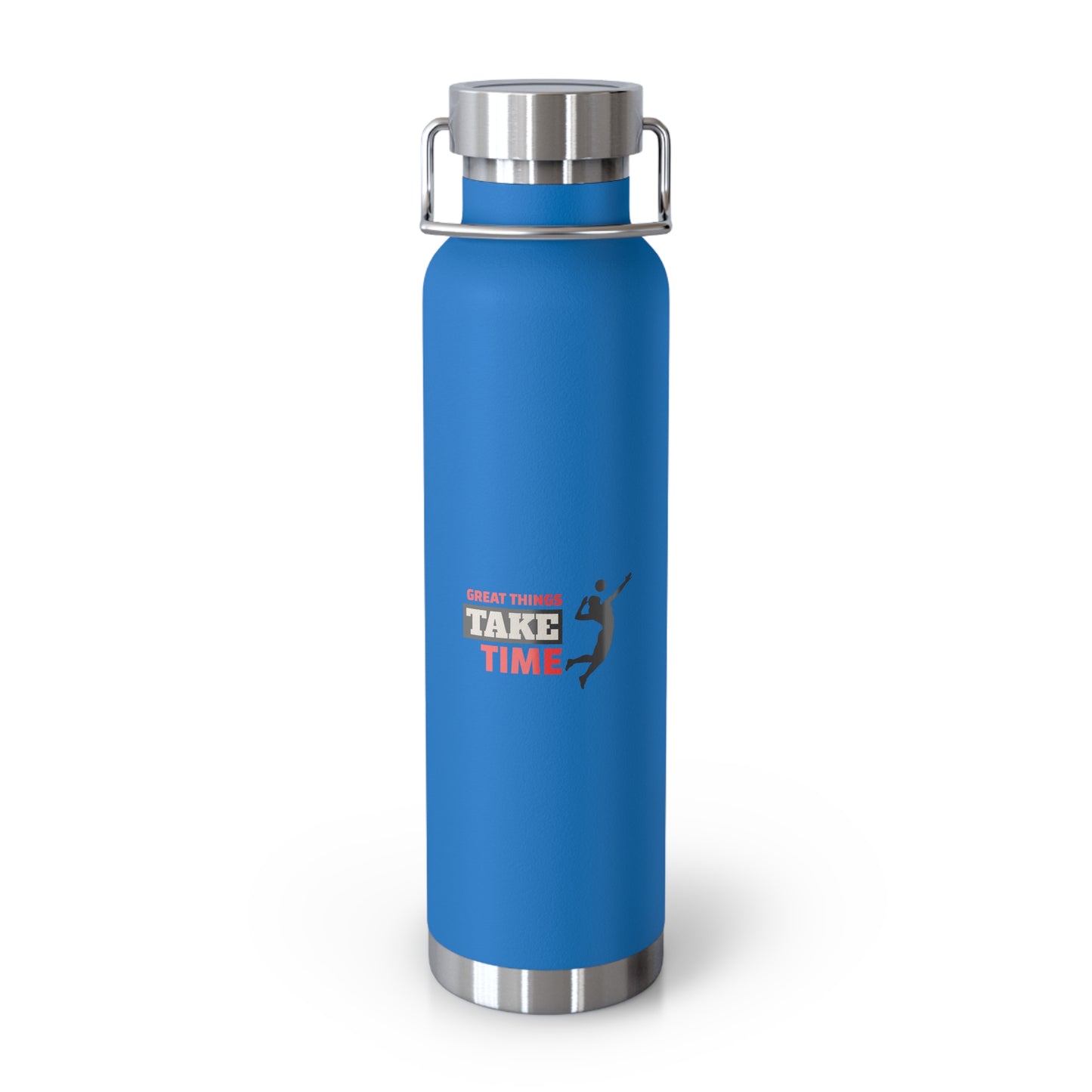 Great Things Take Time  Copper Vacuum Insulated Bottle, 22oz