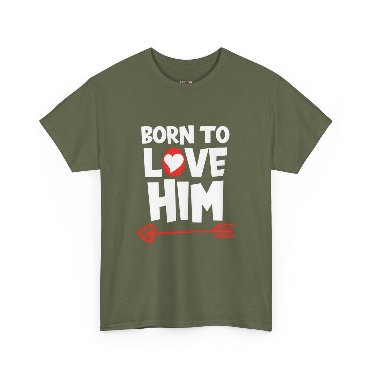 Born To Love Him Tee, Romantic Valentine T-Shirt for Couples, B Part