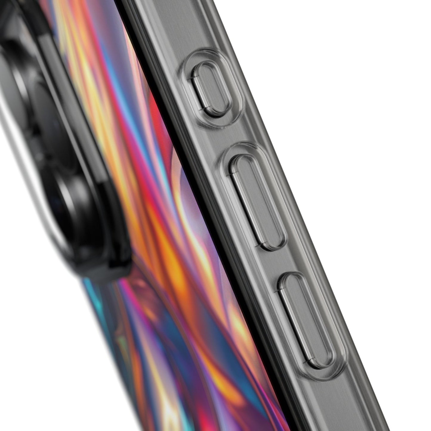 Colorful Clear Case for iPhone – Abstract Art Design