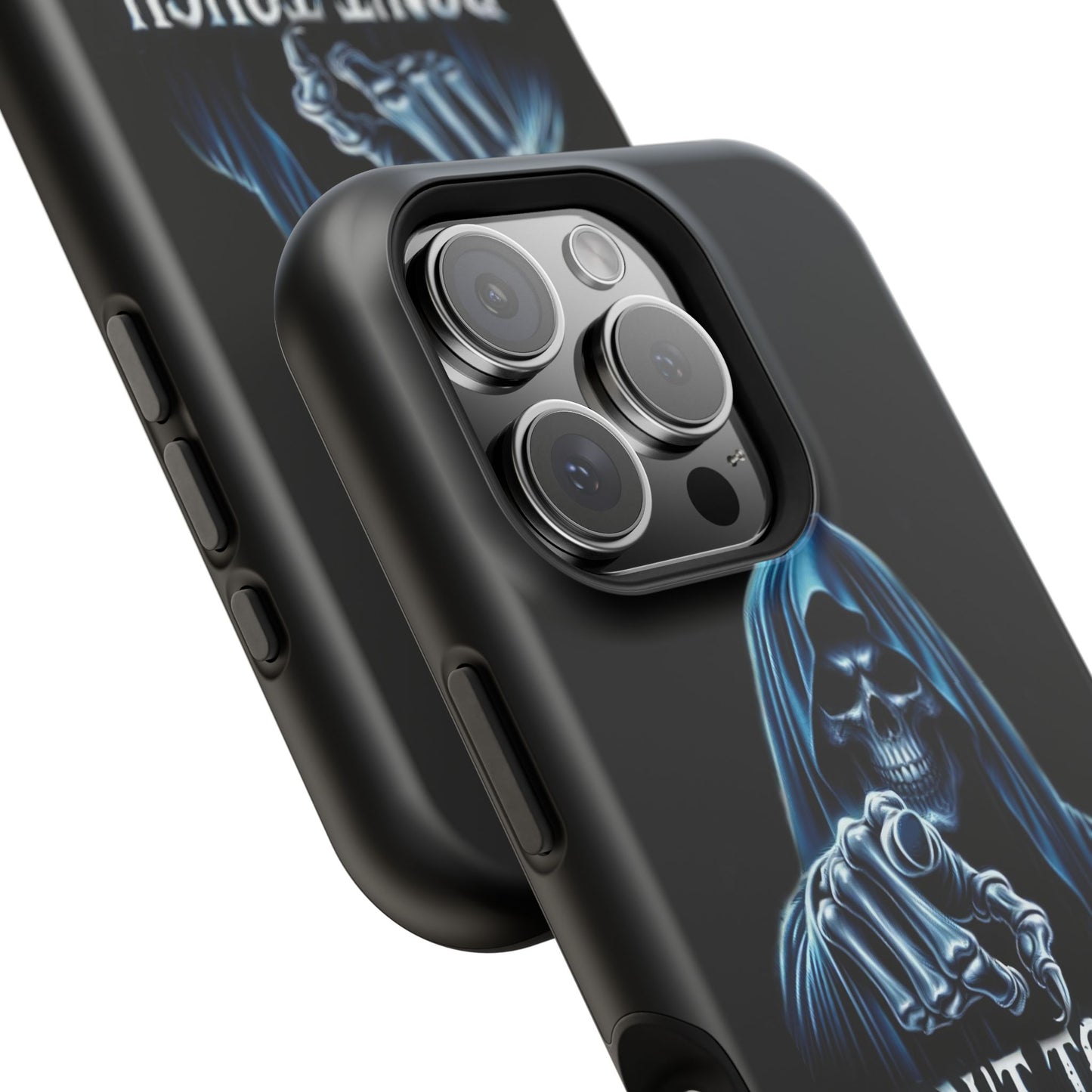 Gothic Magnetic iPhone Case: Don't Touch My Phone