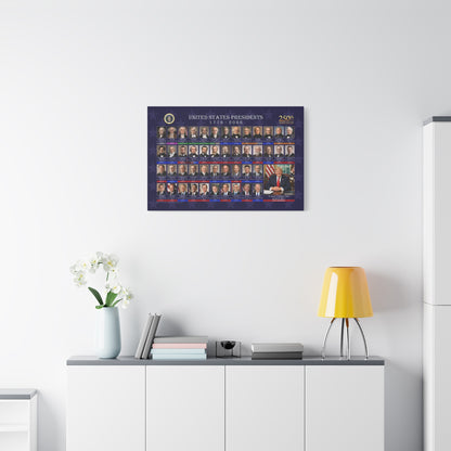 US Presidents Gallery Canvas Art Print - American History Wall Decor