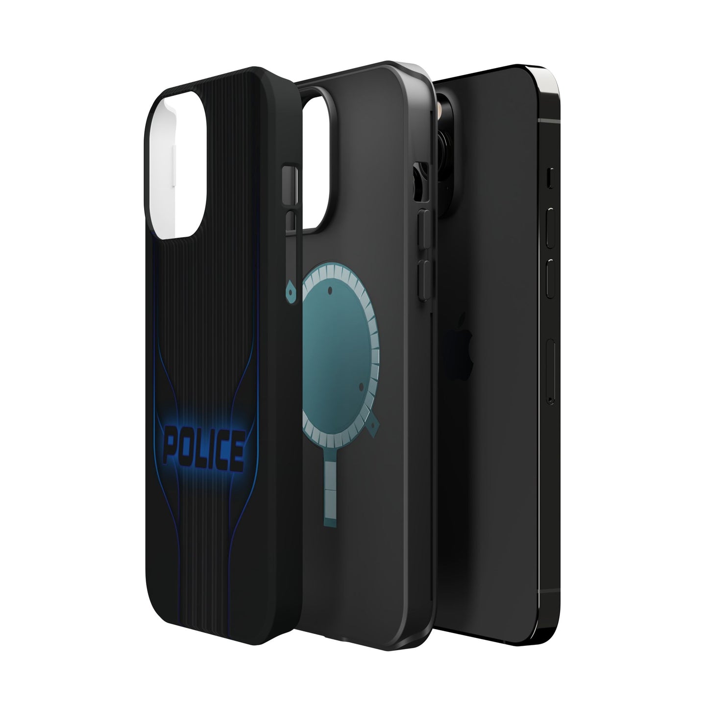 Police Magnetic Phone Cases, Blue Light