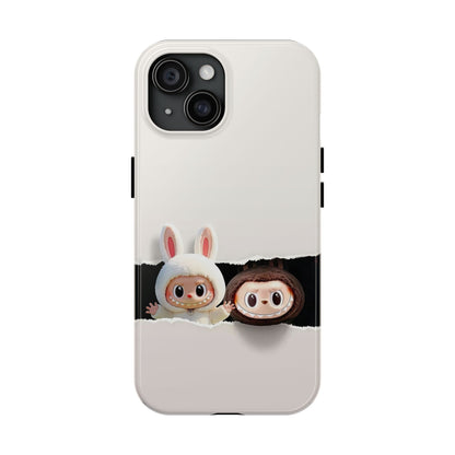 The Monsters Tough Case for iPhone Models and Variations – Dual Layer Protective Cover, Playful Design, Cute Mobile Accessory