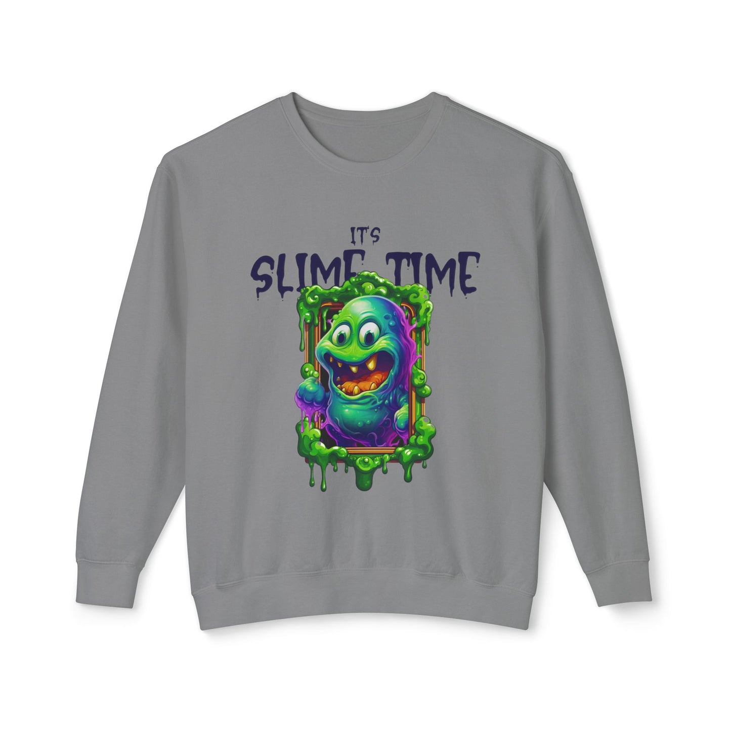 It's Slime Time Unisex Lightweight Crewneck Sweatshirt