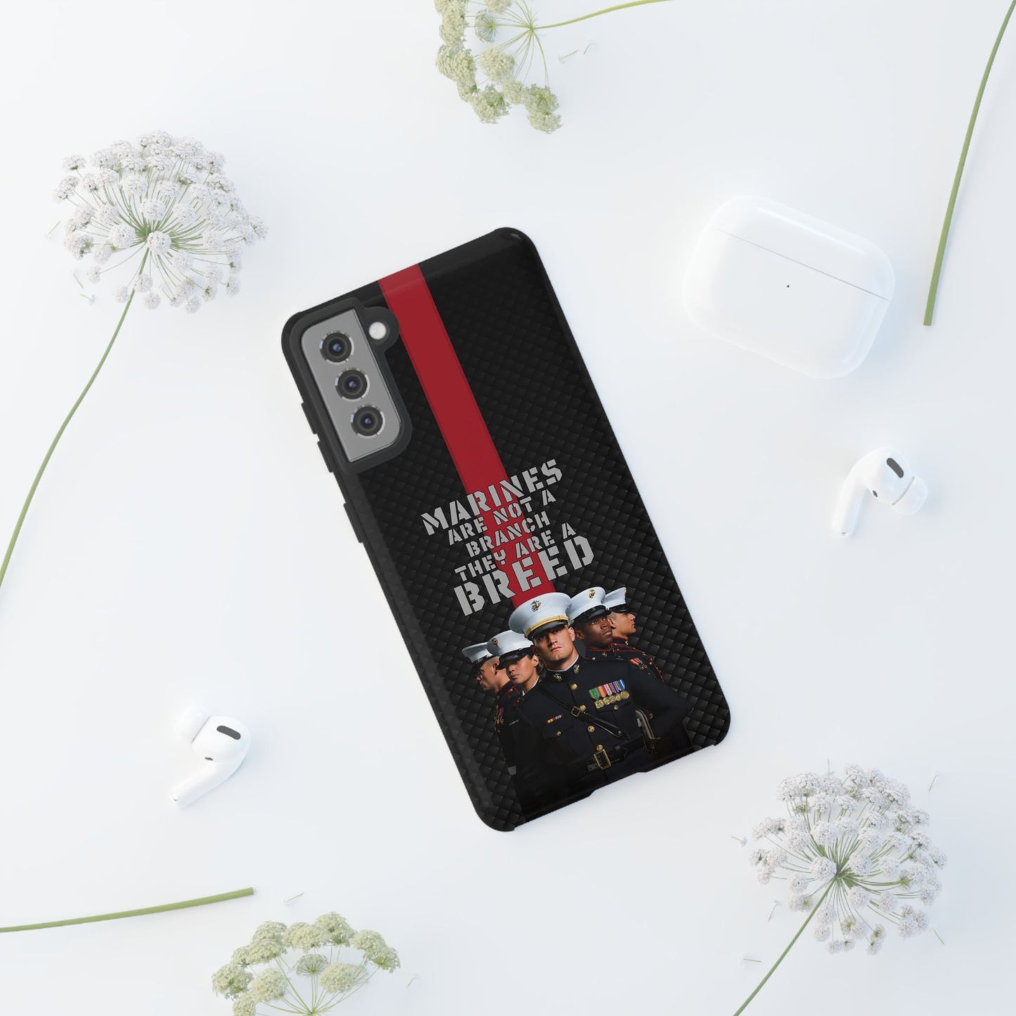 Marine Corps Samsung Tough Phone Case - Proud Military Supporter