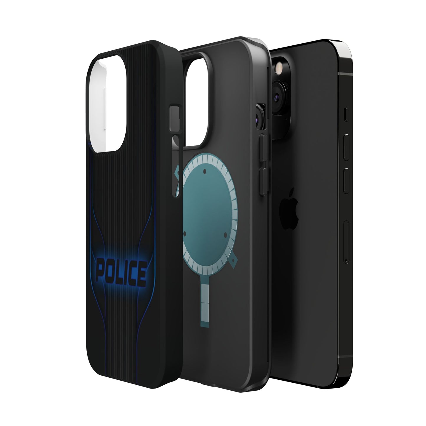 Police Magnetic Phone Cases, Blue Light