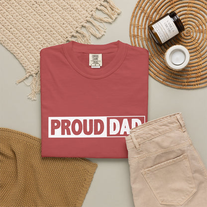 Proud Dad T-Shirt | Comfortable Unisex Garment-Dyed Tee