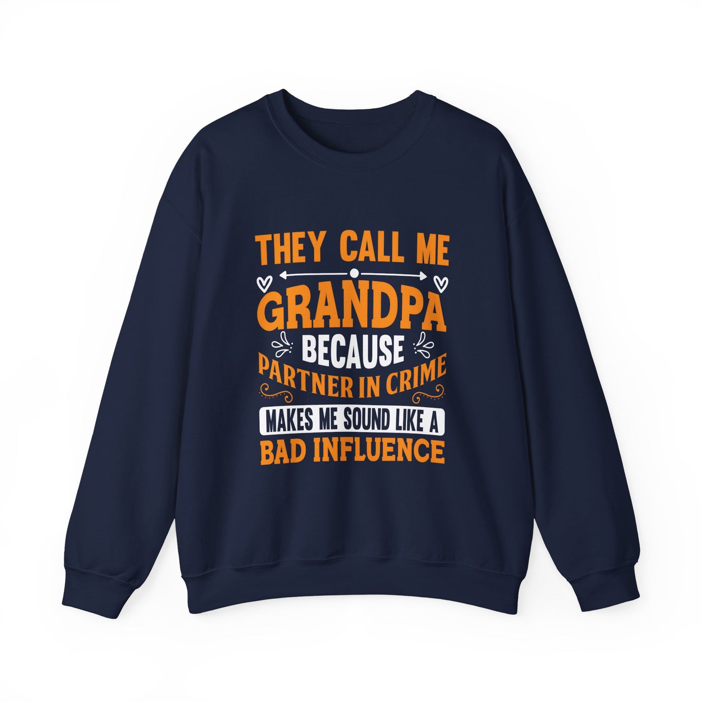 Grandpa's Partner in Crime Sweatshirt | Fun Gift for Grandfathers