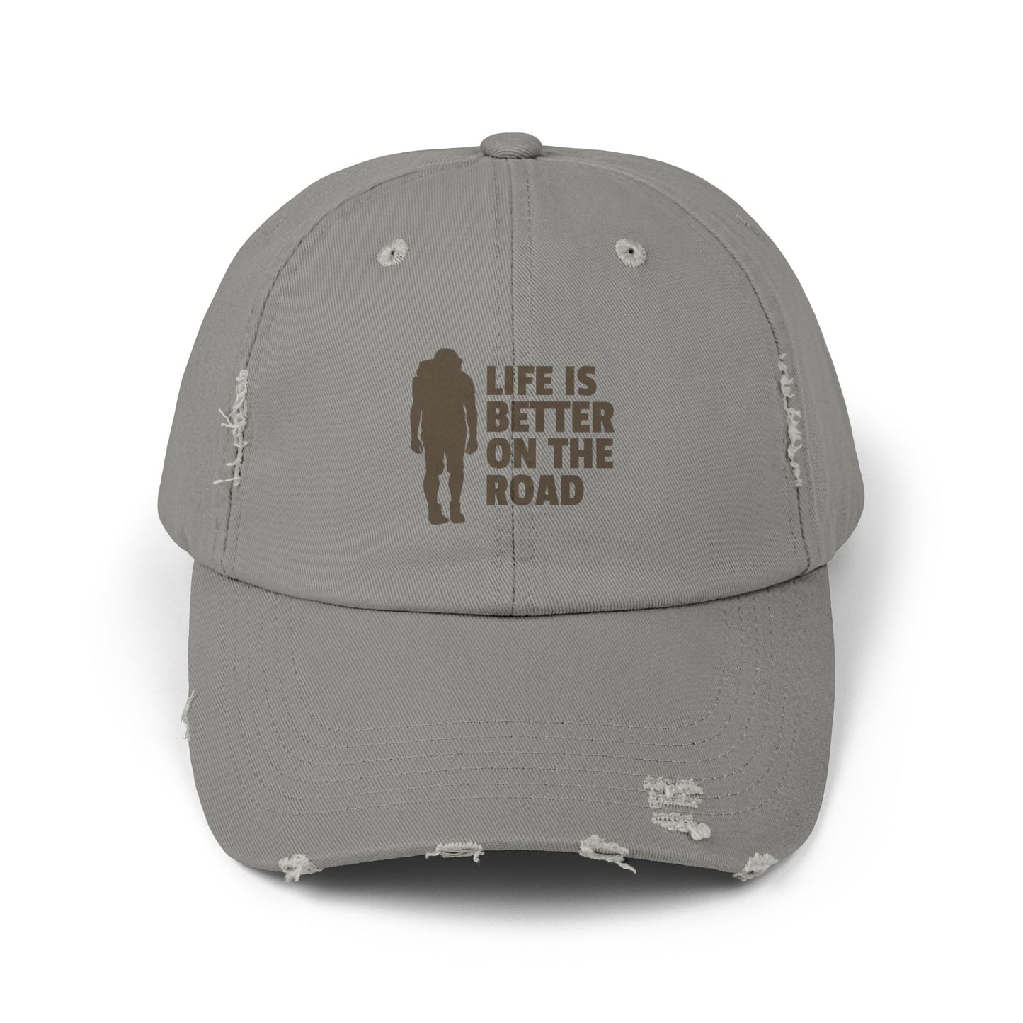 Life Is Better On The Road Unisex Distressed Cap