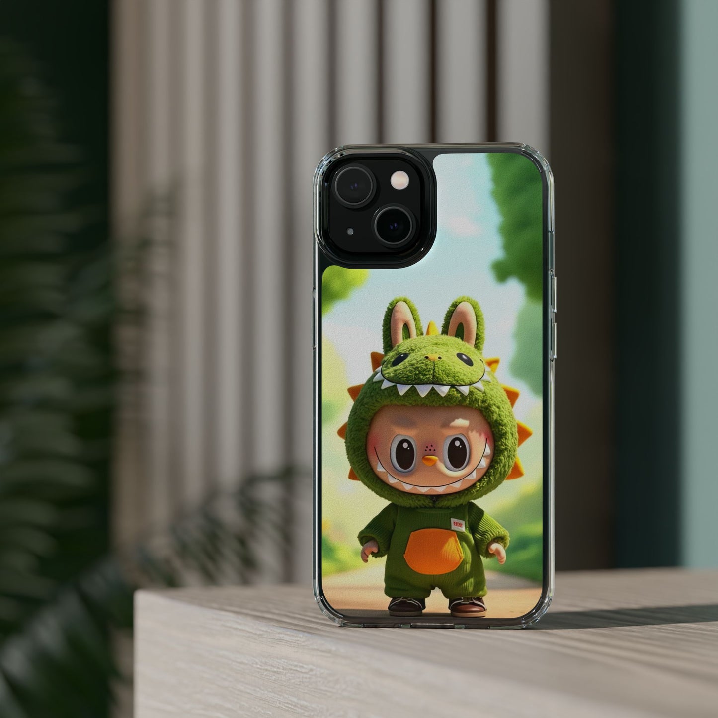 Copy of The Monsters Clear Case for iPhone Models – Playful Dinosaur Design