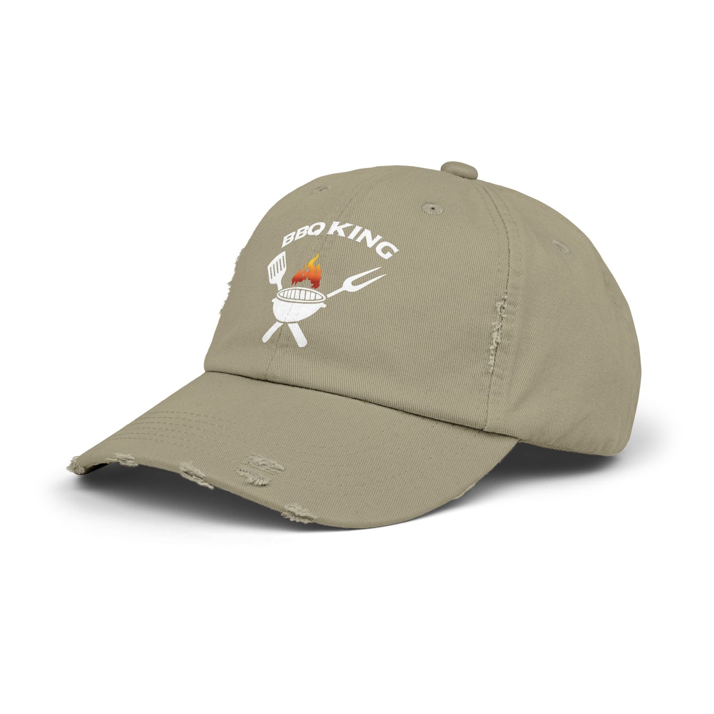 BBQ King Unisex Distressed Cap - Perfect Gift for Grill Masters