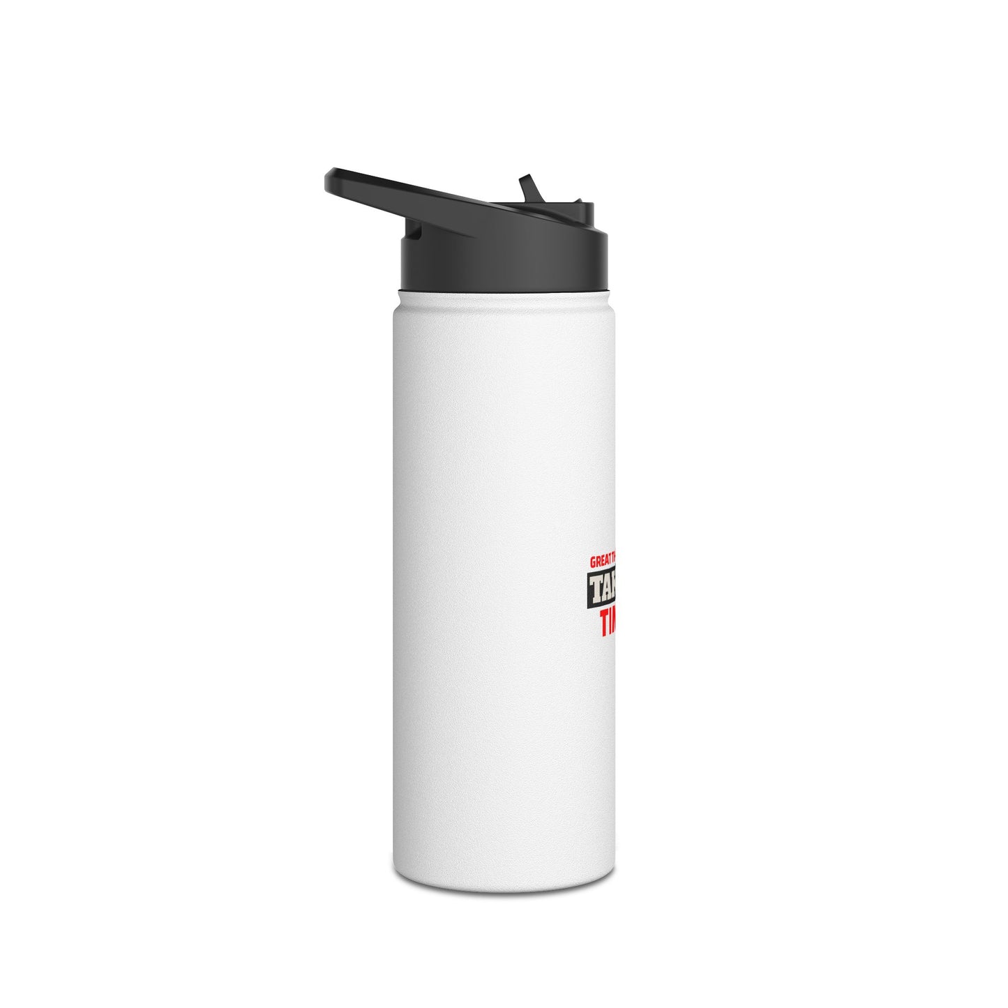 Great Things Take Time  Stainless Steel Water Bottle, Standard Lid