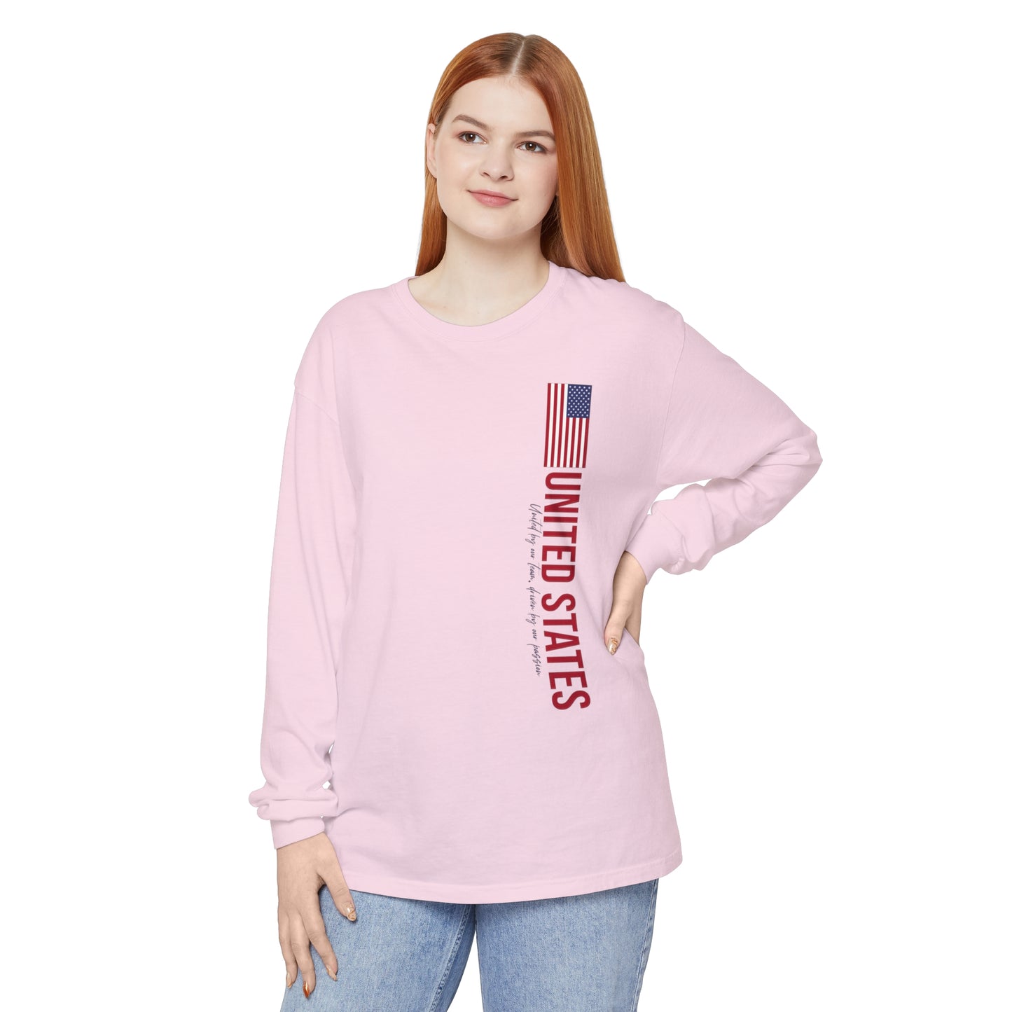 Patriotic Long Sleeve T-Shirt - One Nation, One Dream