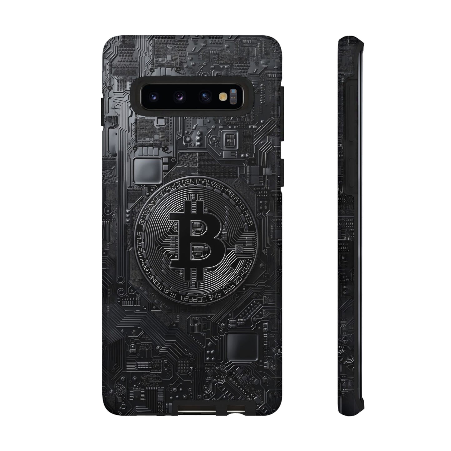 Bitcoin Samsung Tough Phone Case, Cryptocurrency Protection Cover