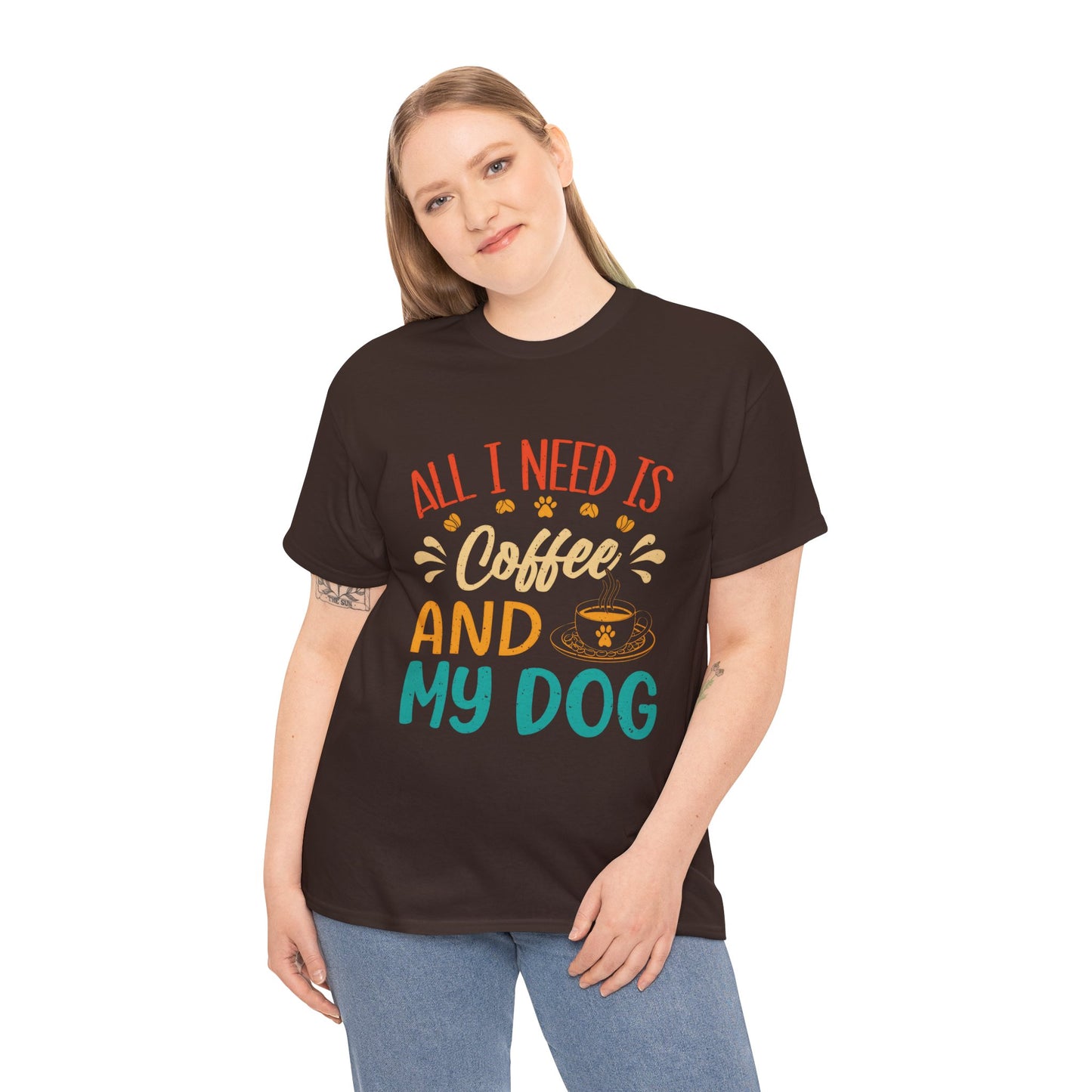 Coffee and Dog Lover Unisex Tee - Perfect Gift for Pet Owners