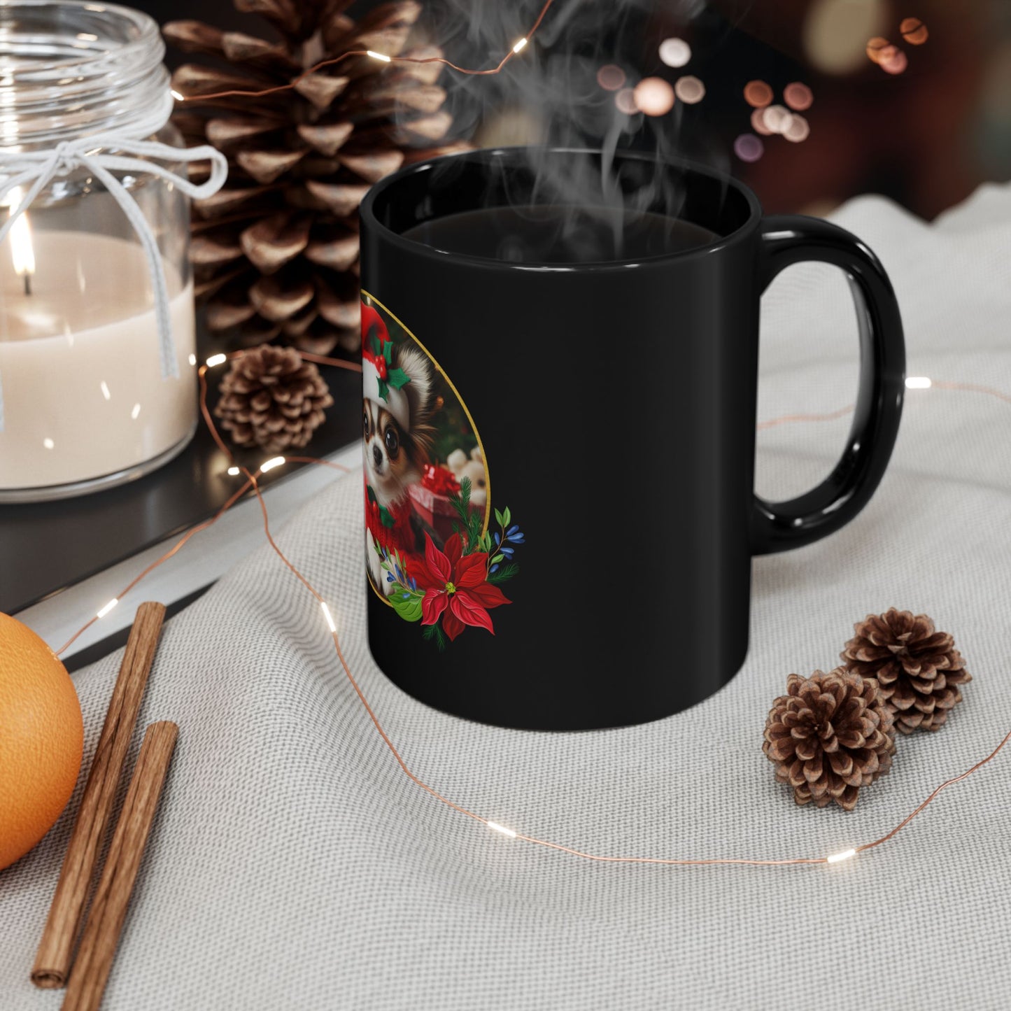 Merry Chihuahua-mas Black Mug - 11oz, 15oz