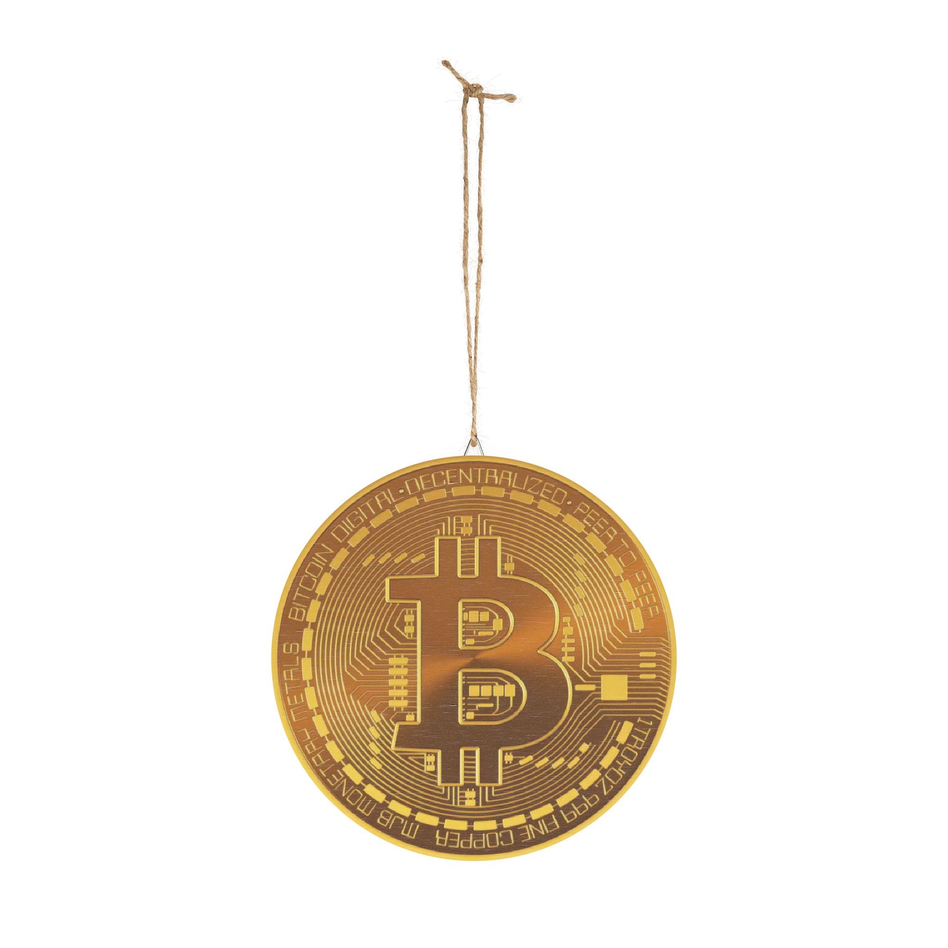Bitcoin Wood Sign