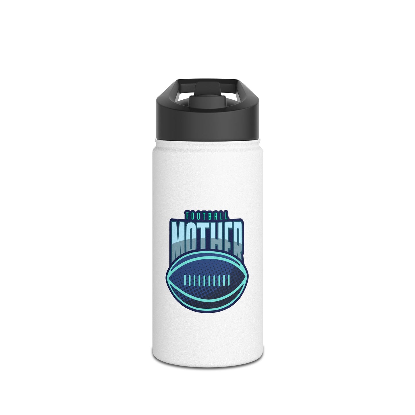 Football Mother Stainless Steel Water Bottle, Standard Lid